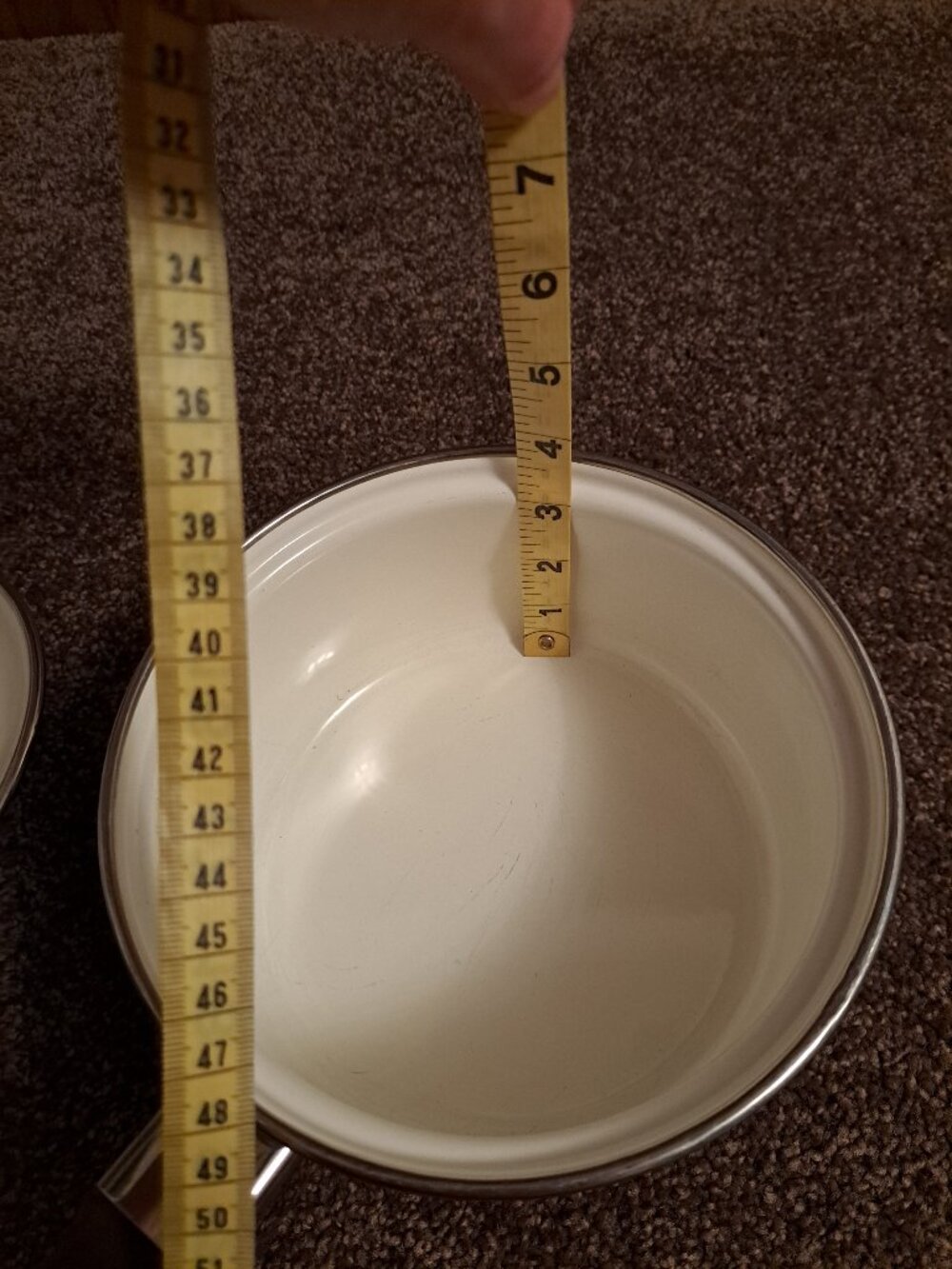 Villeroy & Boch vintage enamel saucepan featuring iconic "Alt Amsterdam" pattern - Picture 10 of 14